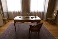 The antechamber of the DuchessÃ¢â¬â¢s apartments in Rundale Palace, Latvia